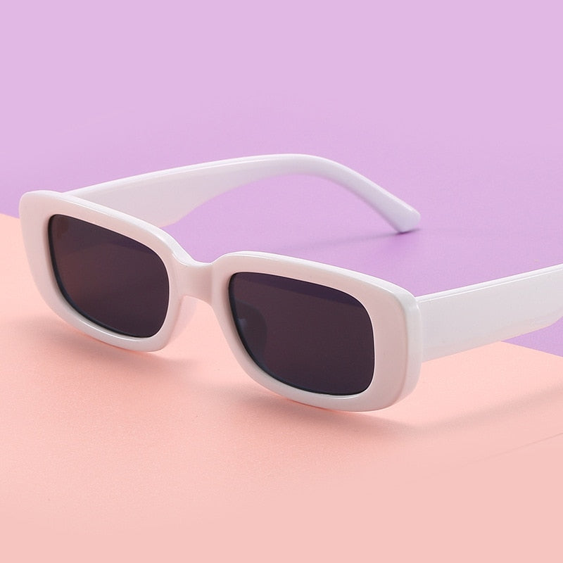 Vintage Black Square Sunglasses