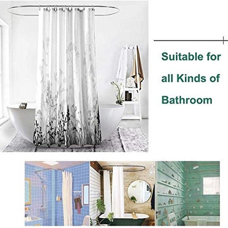 Bathroom Bathing Waterproof Shower Curtain Set