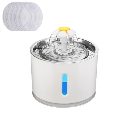 Automatic Pet Cat Water Fountain with LED Lighting