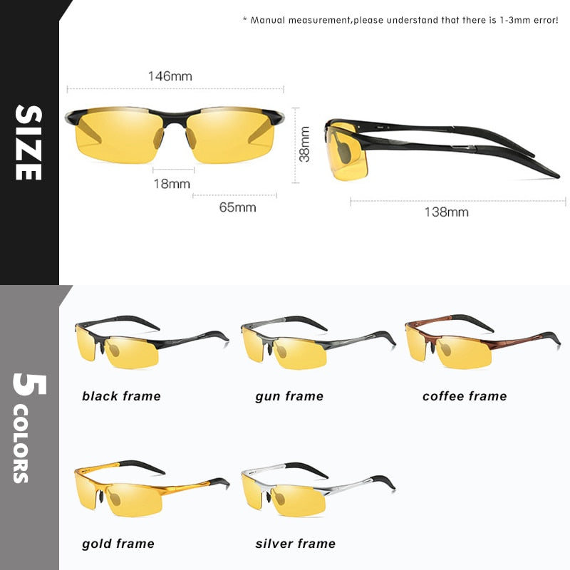 Top Anti-glare Day Night Vision Glasses For Driving Men