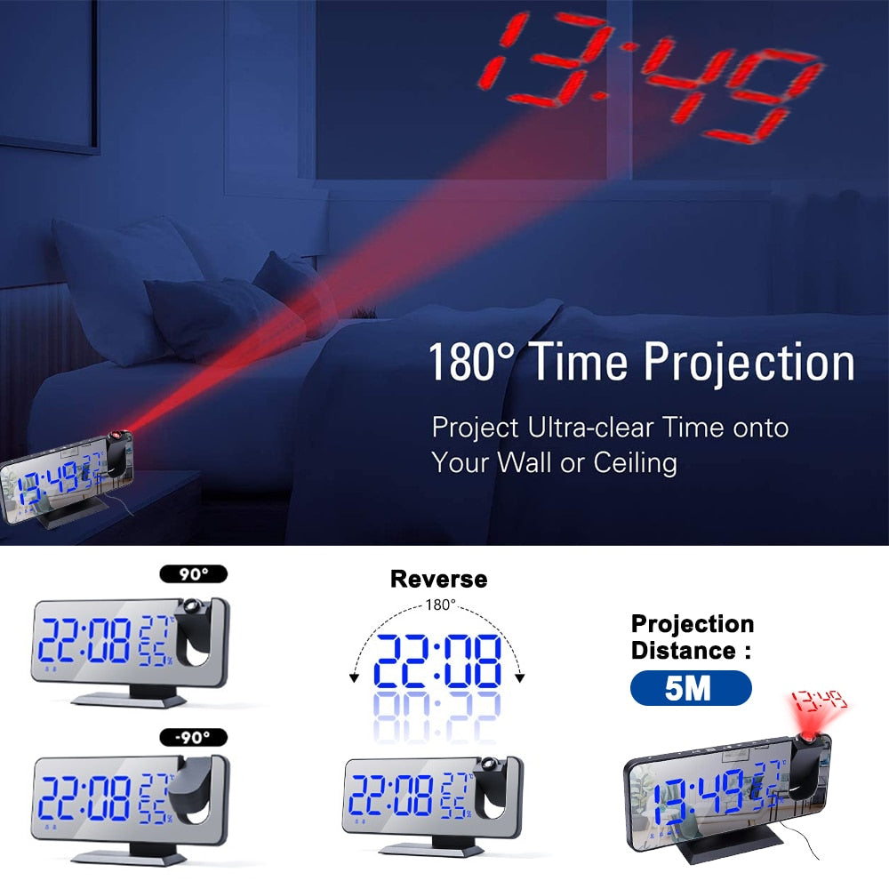 Projectable Clock Projector Alarm Clock