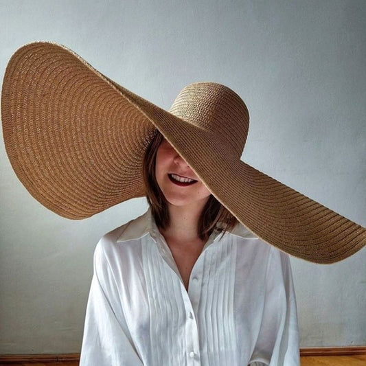 Foldable women oversized hat